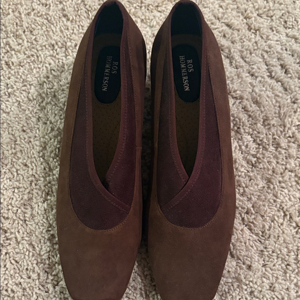 NWOB- Ross Hommwedon Women's Brown Suede Shoes, 7W
